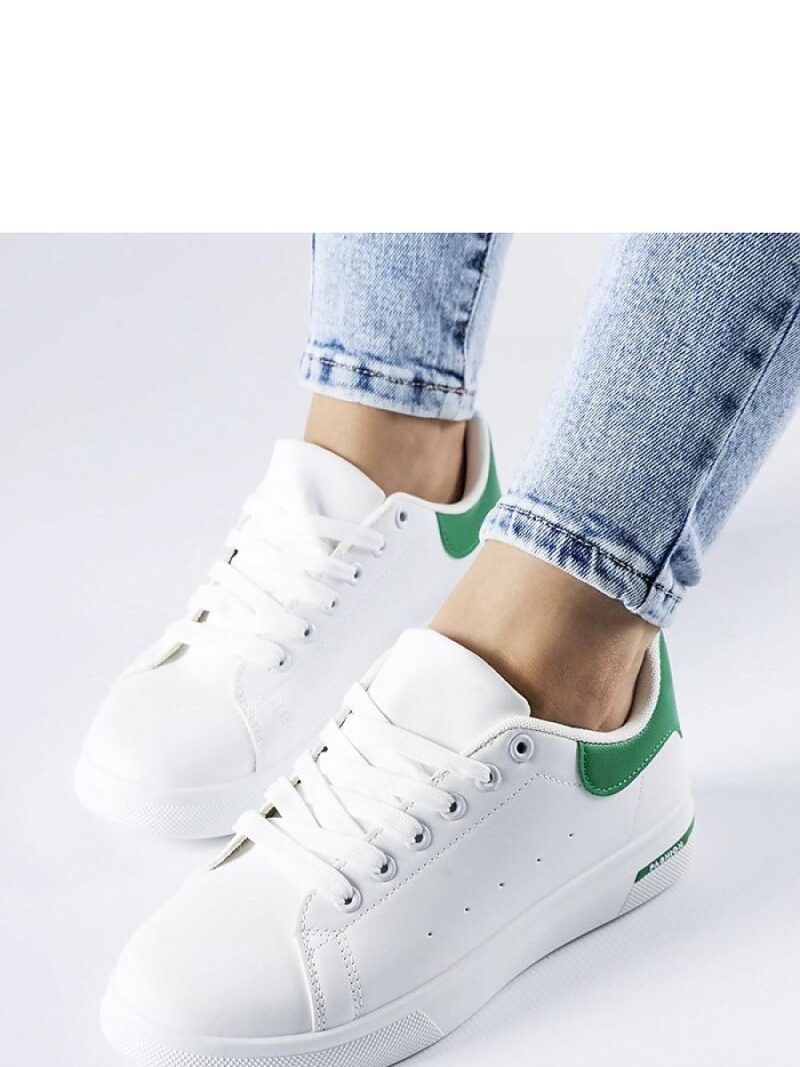 Biało-zielone sneakersy Leland - Solea - obrazek 3
