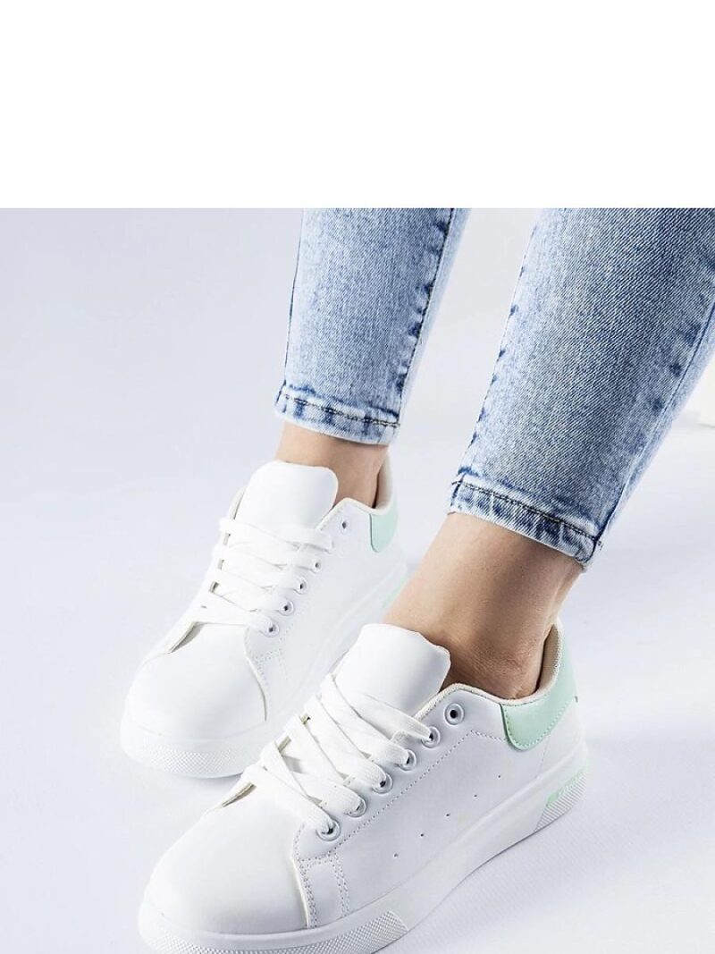 Biało-miętowe sneakersy Leland - Solea