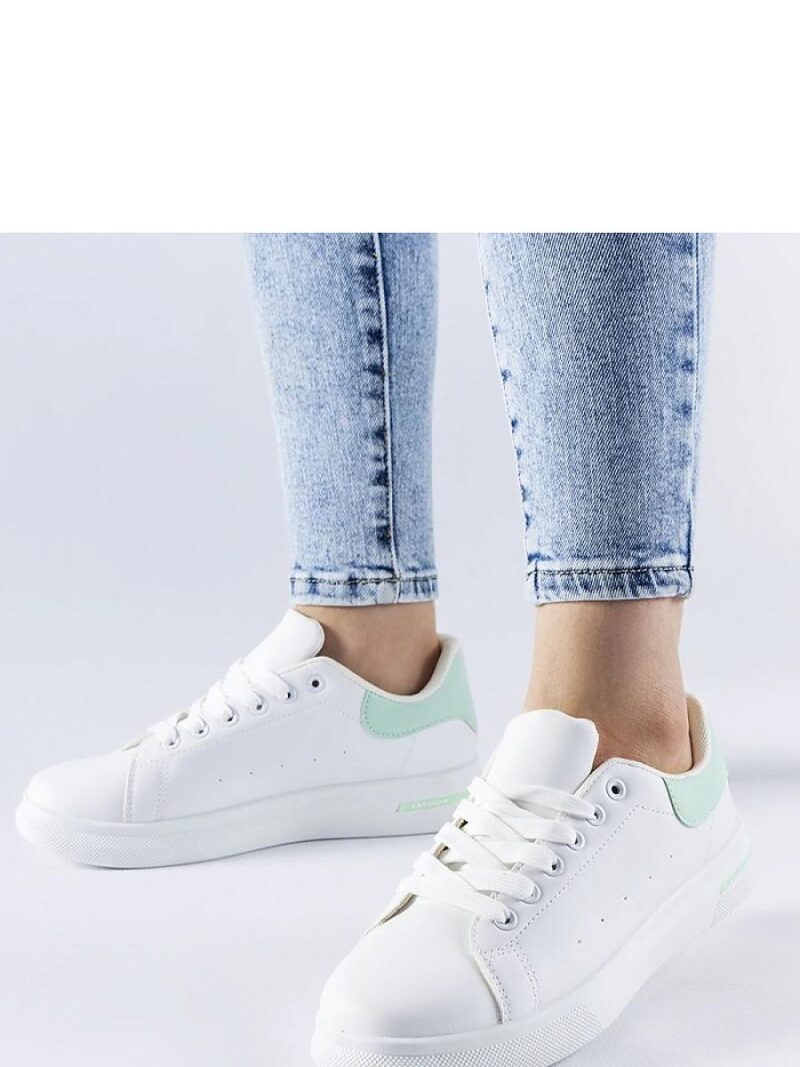 Biało-miętowe sneakersy Leland - Solea - obrazek 2