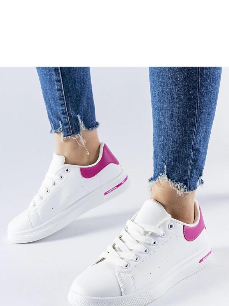 Biało-różowe sneakersy Leland - Solea - obrazek 2