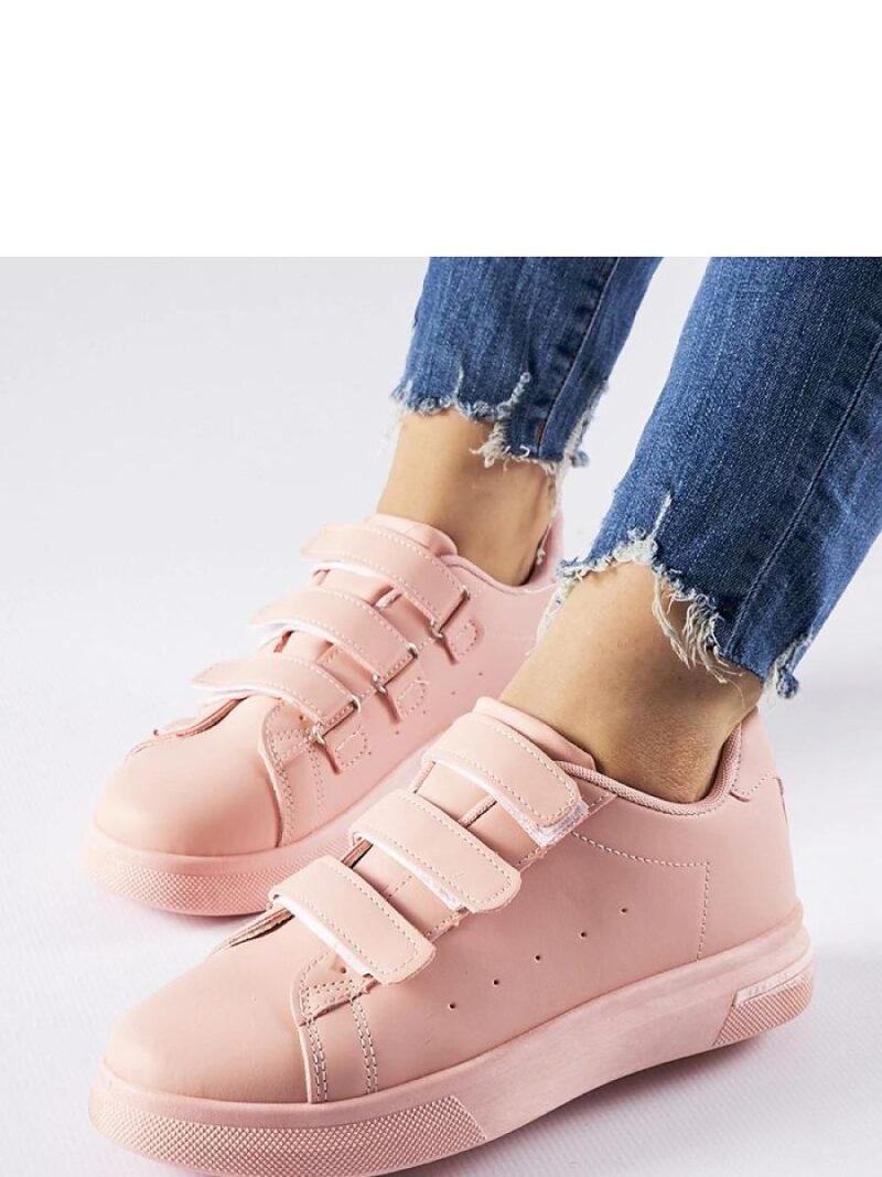 Różowe sneakersy zapinane na rzepy Paré - Solea