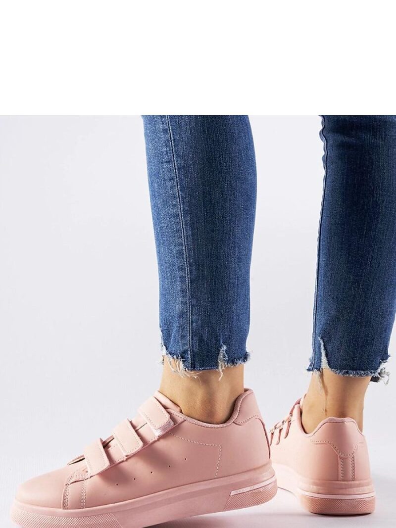 Różowe sneakersy zapinane na rzepy Paré - Solea - obrazek 3