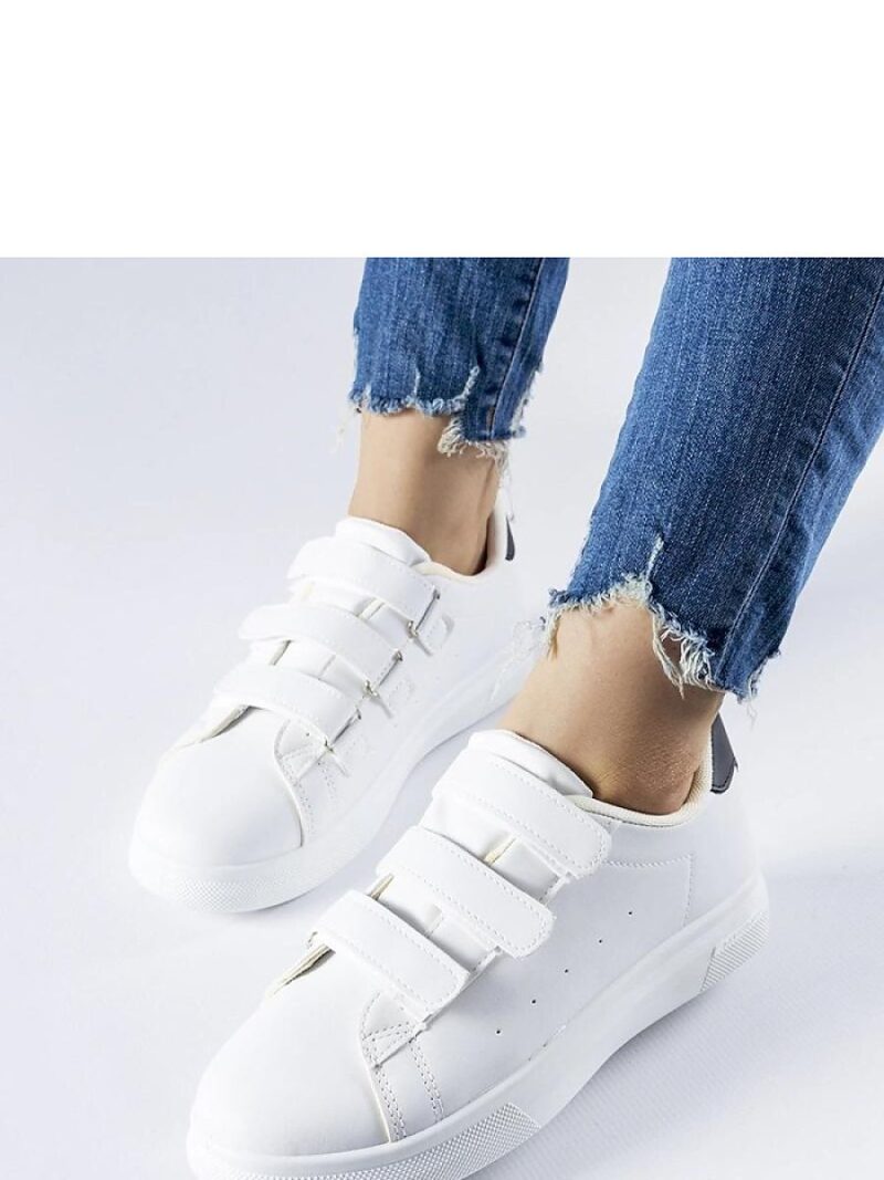 Białe sneakersy zapinane na rzepy Paré - Solea - obrazek 3