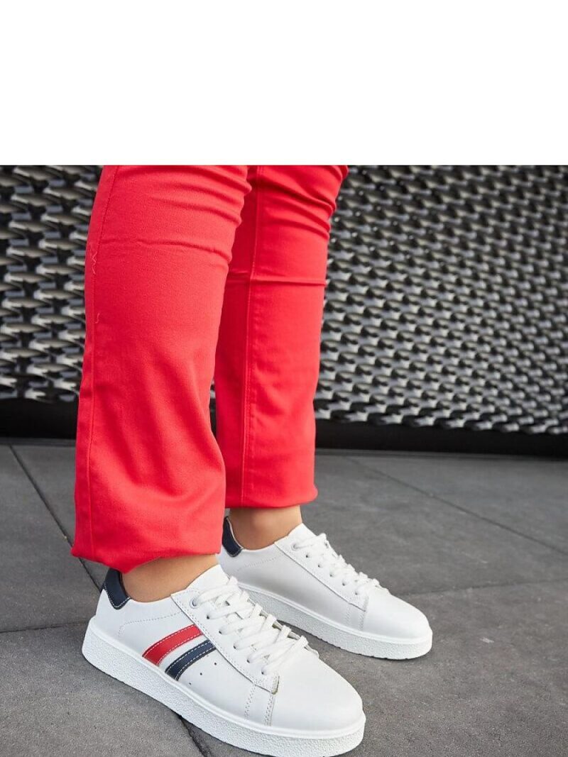 Białe skórzane wiązane sneakersy Camilla - Solea - obrazek 2