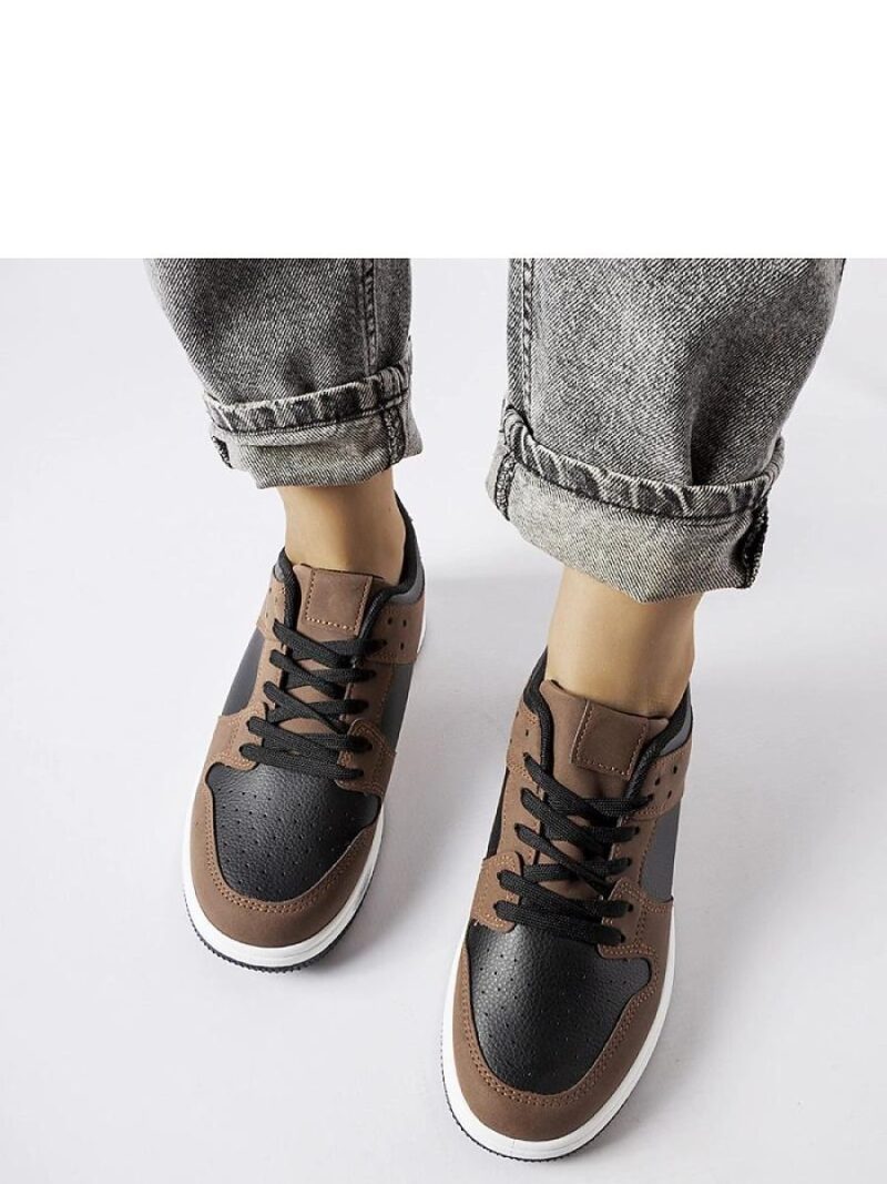 Brązowo-czarne sneakersy Jacqueline - Solea - obrazek 3