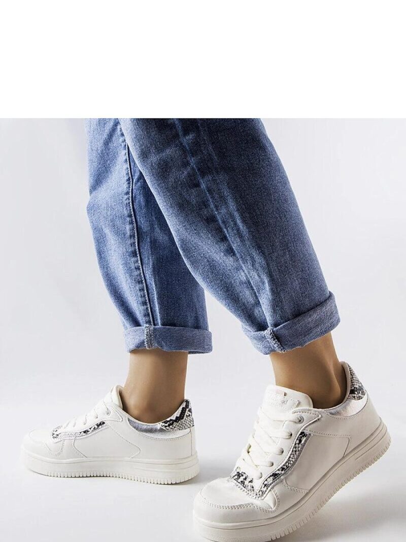 Białe sneakersy z eko skóry Nelma - Solea - obrazek 2