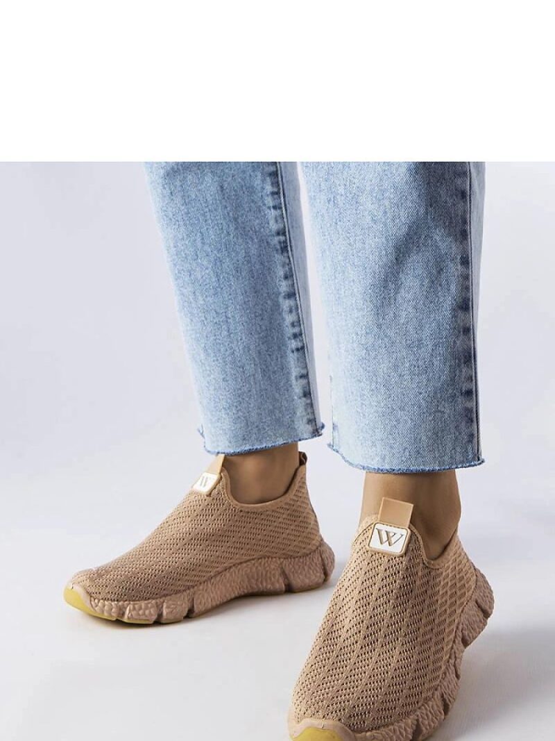 Beżowe wsuwane sneakersy Yellville - Solea - obrazek 2