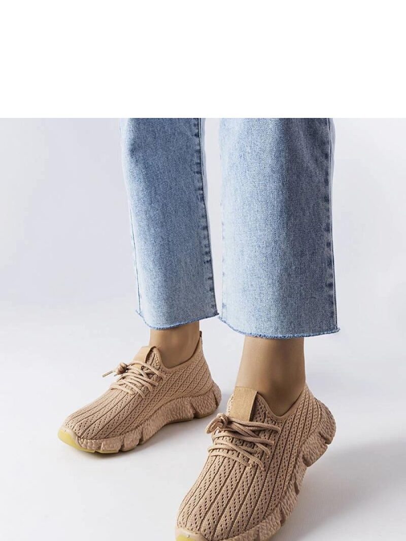 Beżowe sportowe sneakersy Élodie - Solea - obrazek 2