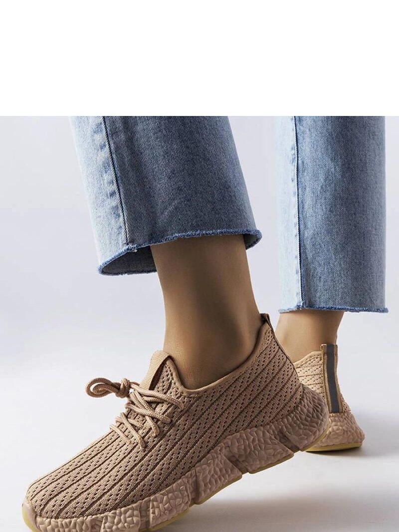 Beżowe sportowe sneakersy Élodie - Solea - obrazek 3
