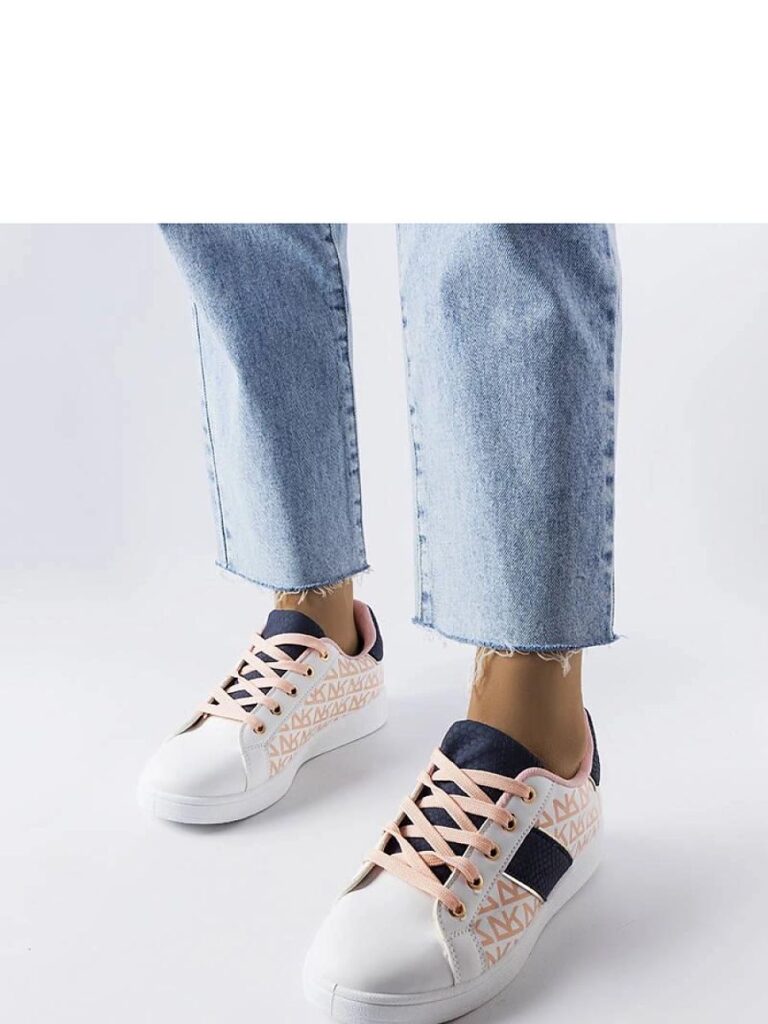 Białe sneakersy z kolorowymi wstawkami Kessla - Solea