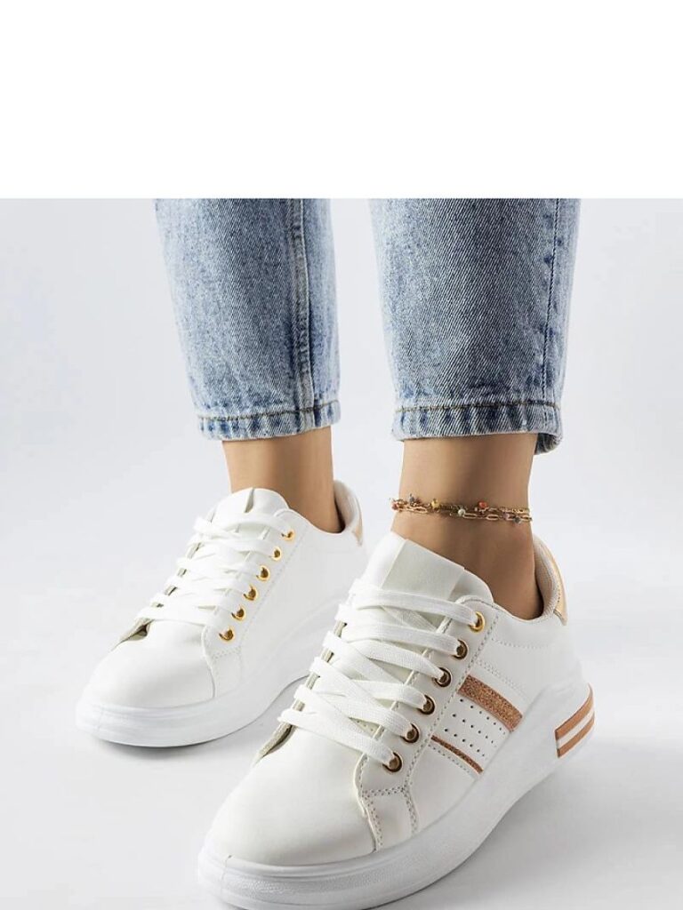Białe sneakersy na platformie Lanoie - Solea