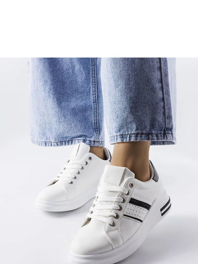 Białe sneakersy na platformie Lanoie - Solea