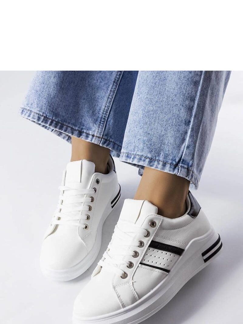 Białe sneakersy na platformie Lanoie - Solea - obrazek 2