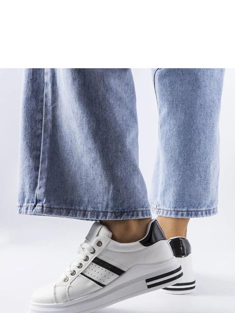 Białe sneakersy na platformie Lanoie - Solea - obrazek 3