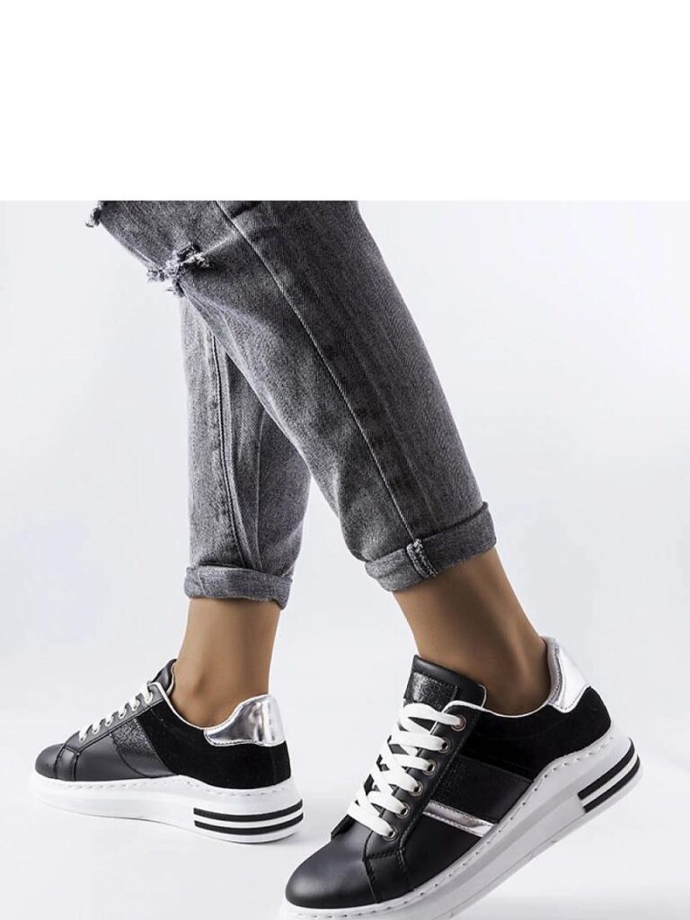 Czarne sneakersy z wstawkami Deans - Solea