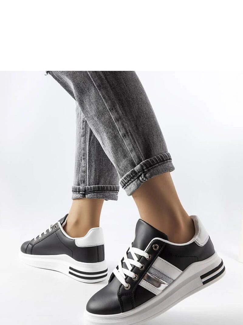 Czarne sneakersy na platformie Sacaton - Solea - obrazek 2