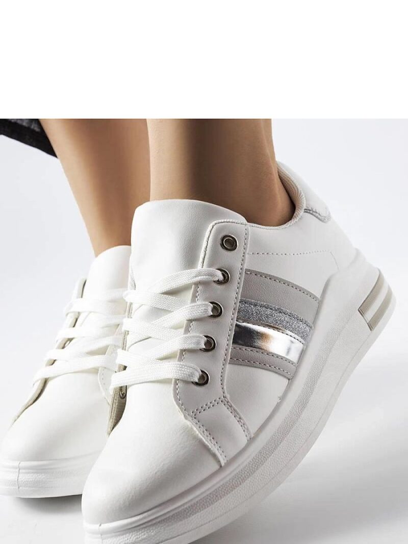Białe sneakersy na platformie Sacaton - Solea - obrazek 3