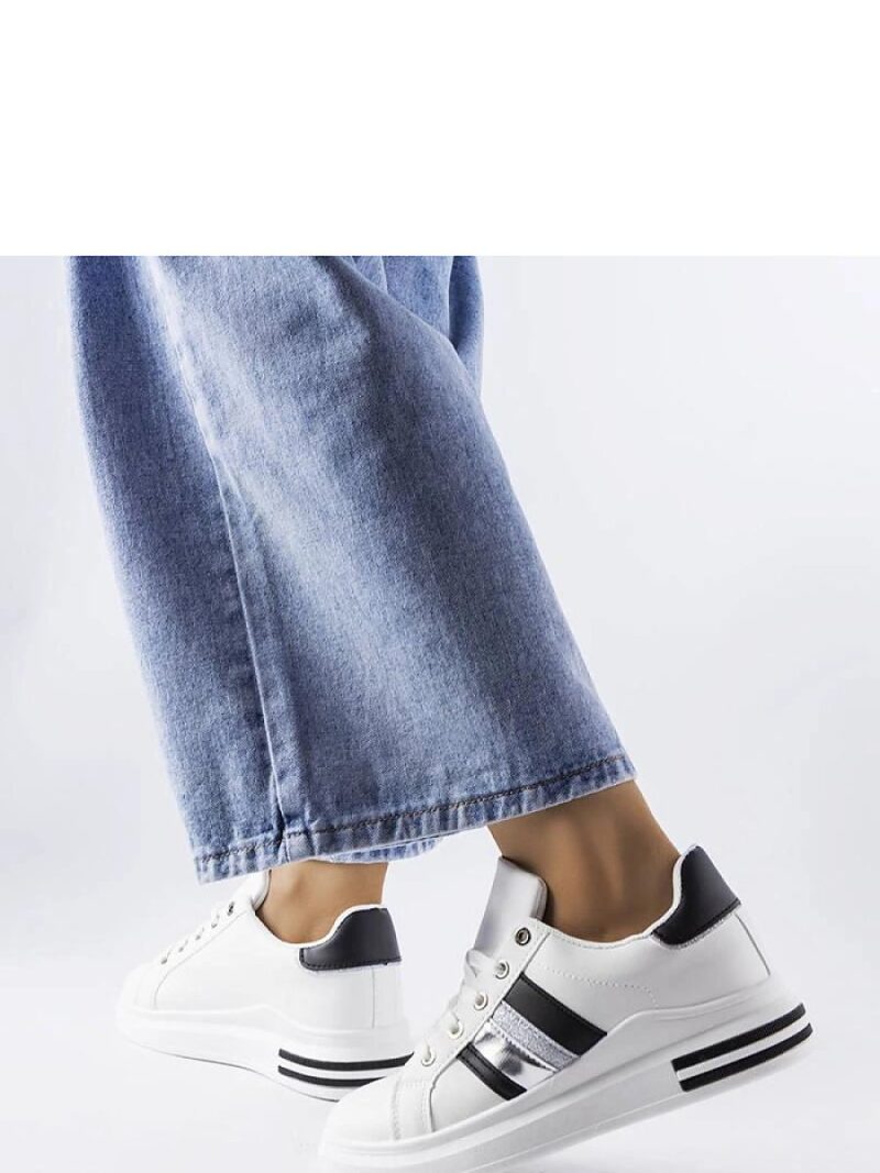 Biało-czarne sneakersy na platformie Sacaton - Solea - obrazek 3