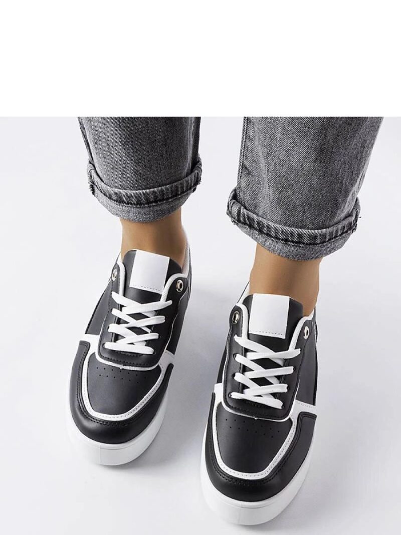 Czarne sneakersy na platformie Tooele - Solea - obrazek 3