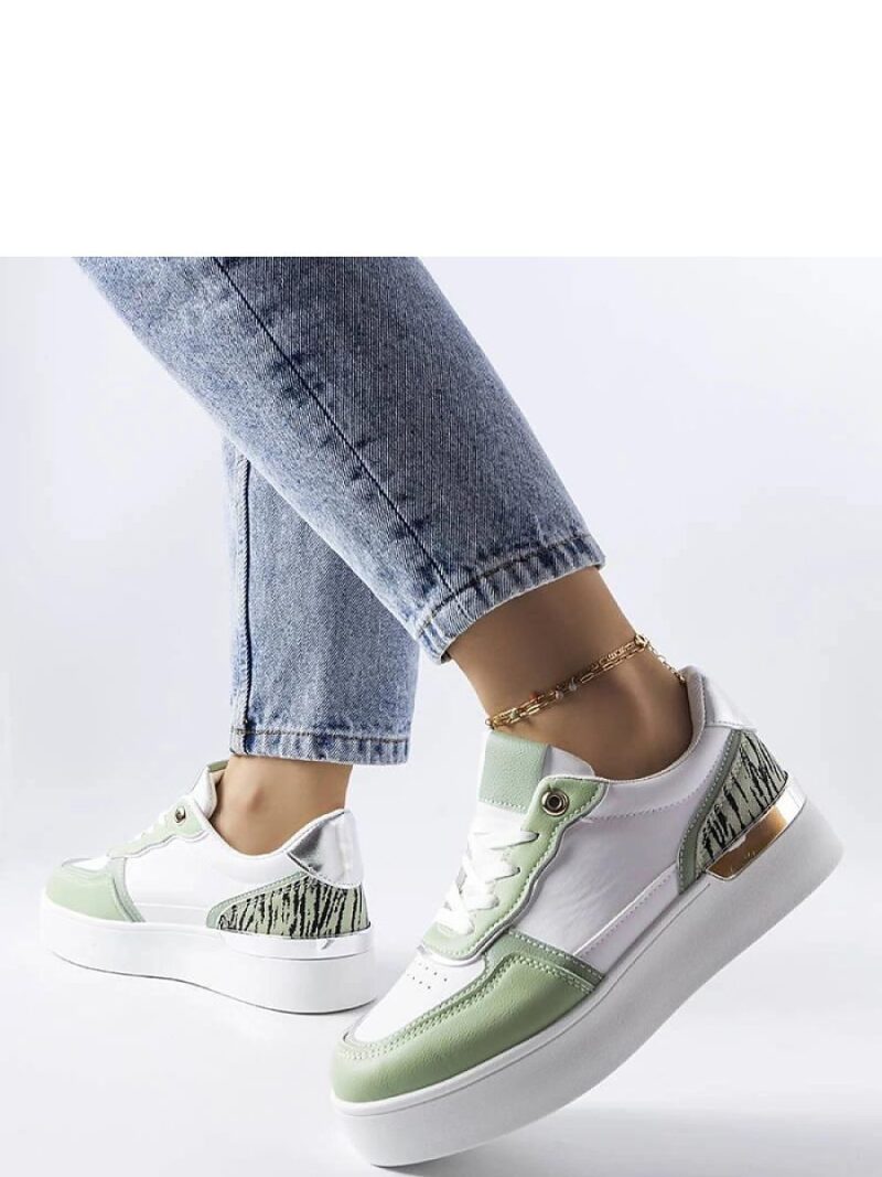 Zielone sneakersy na platformie Tooele - Solea - obrazek 3