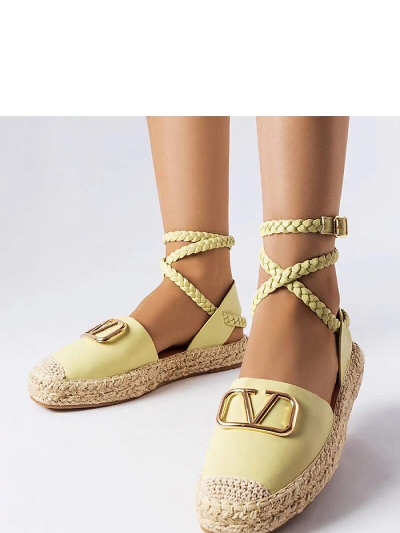 Zielone wiązane espadryle Parent - Solea