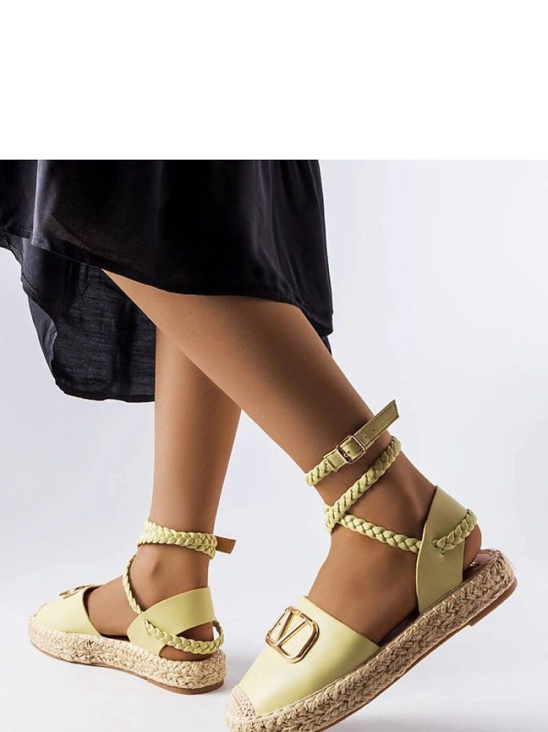 Zielone wiązane espadryle Parent - Solea - obrazek 2