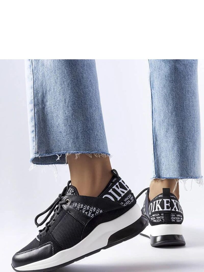 Czarno-białe sneakersy Vinceza - Solea - obrazek 3