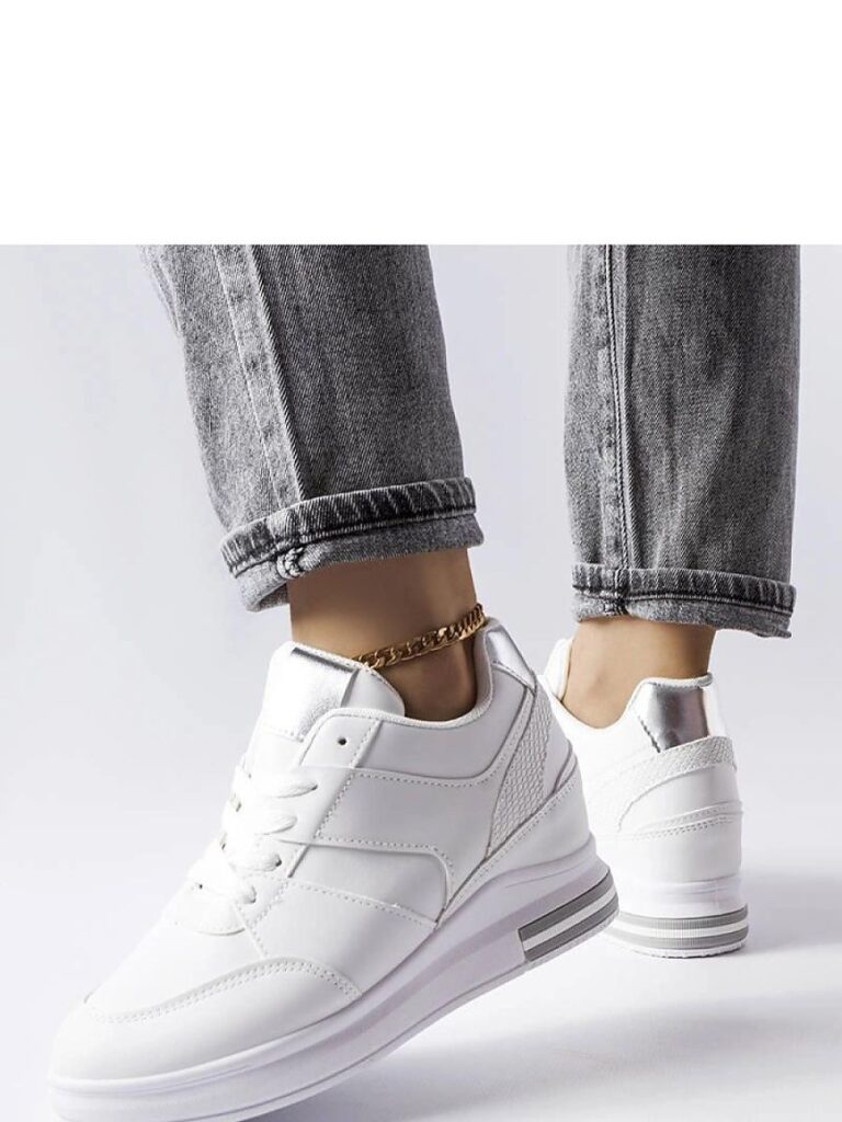 Białe sneakersy na koturnie CinqMars - Solea