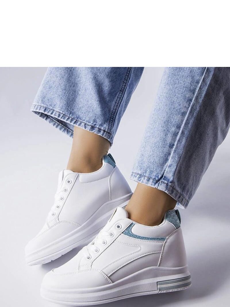 Białe sneakersy z brokatowymi wstawkami Bonevil - Solea