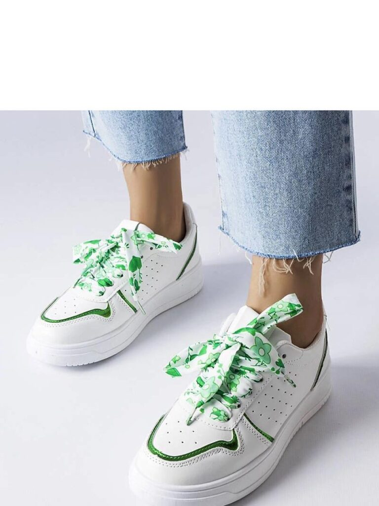 Białe sneakersy wiązane wstążką Pryor - Solea