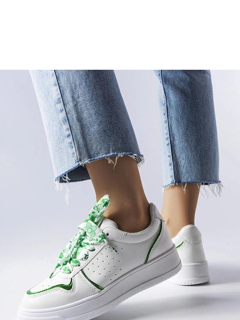 Białe sneakersy wiązane wstążką Pryor - Solea - obrazek 2