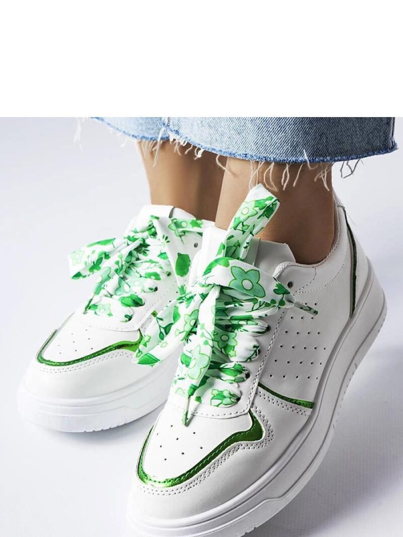 Białe sneakersy wiązane wstążką Pryor - Solea - obrazek 3