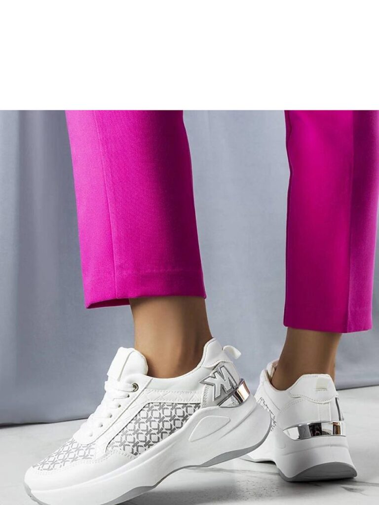 Białe sneakersy z monogramem Margie - Solea