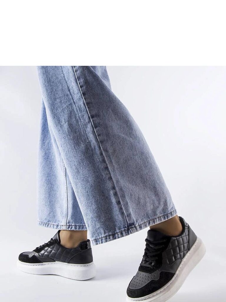 Czarne sneakersy damskie Latoya - Solea