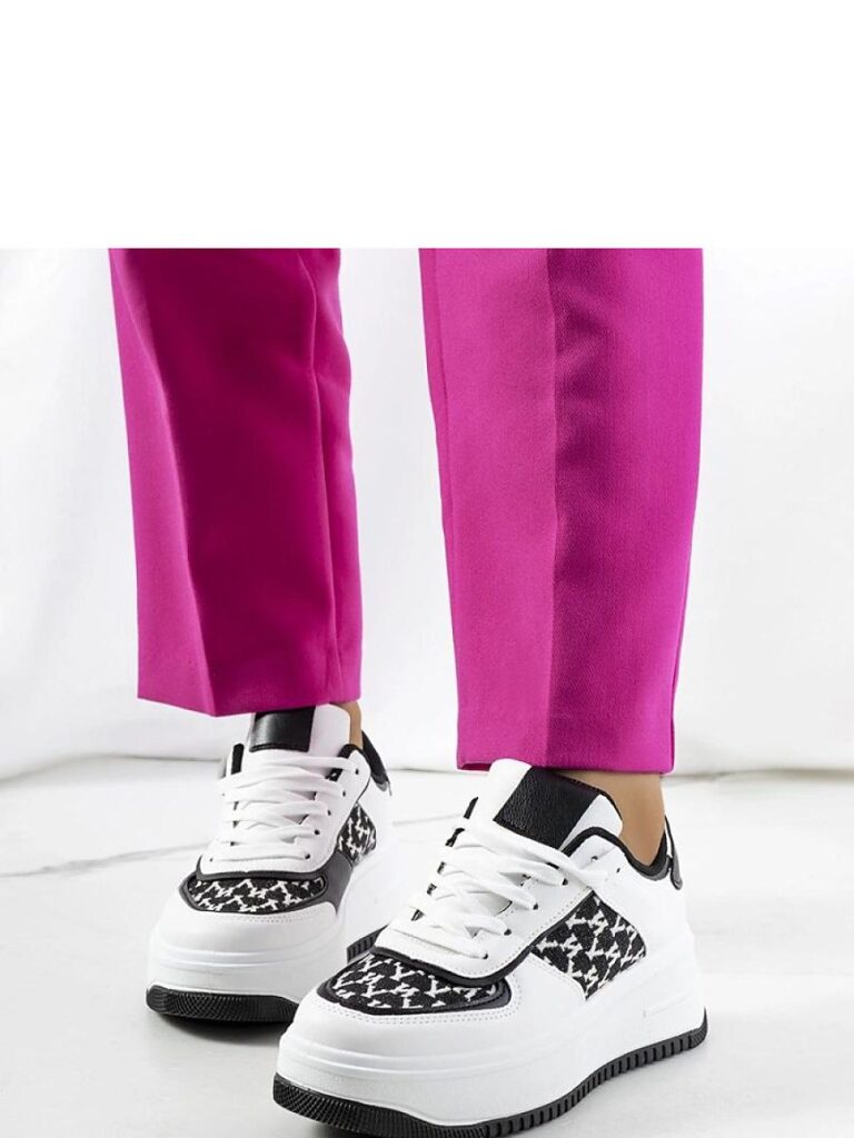 Białe sneakersy na wysokiej podeszwie Valpara - Solea