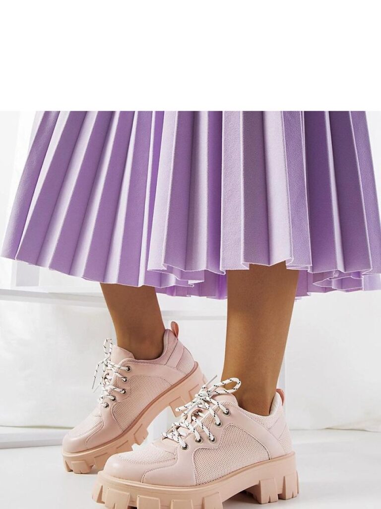 Różowe sneakersy damskie Bernic - Solea