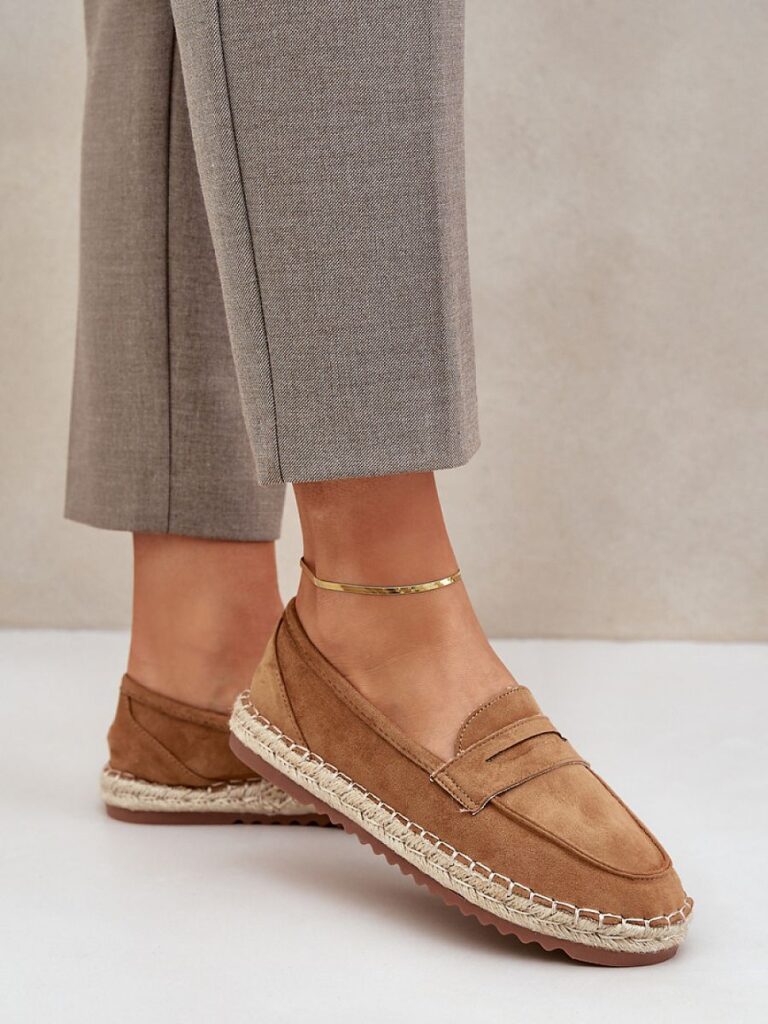 Espadryle Model Shilova LT33-01 Camel - Step in style