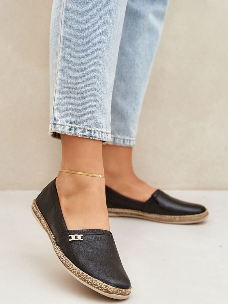 Espadryle Model Zazoo 10177 Black - Step in style