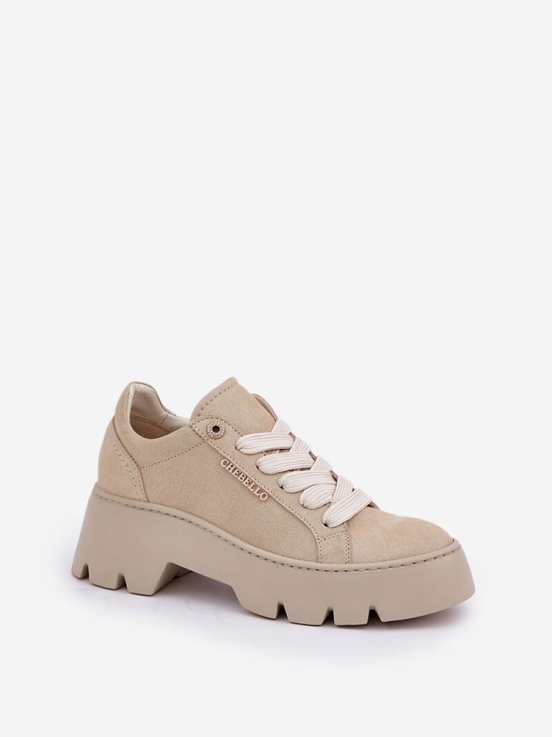 Buty Sportowe Model CheBello 4632 Gold - Step in style - obrazek 2