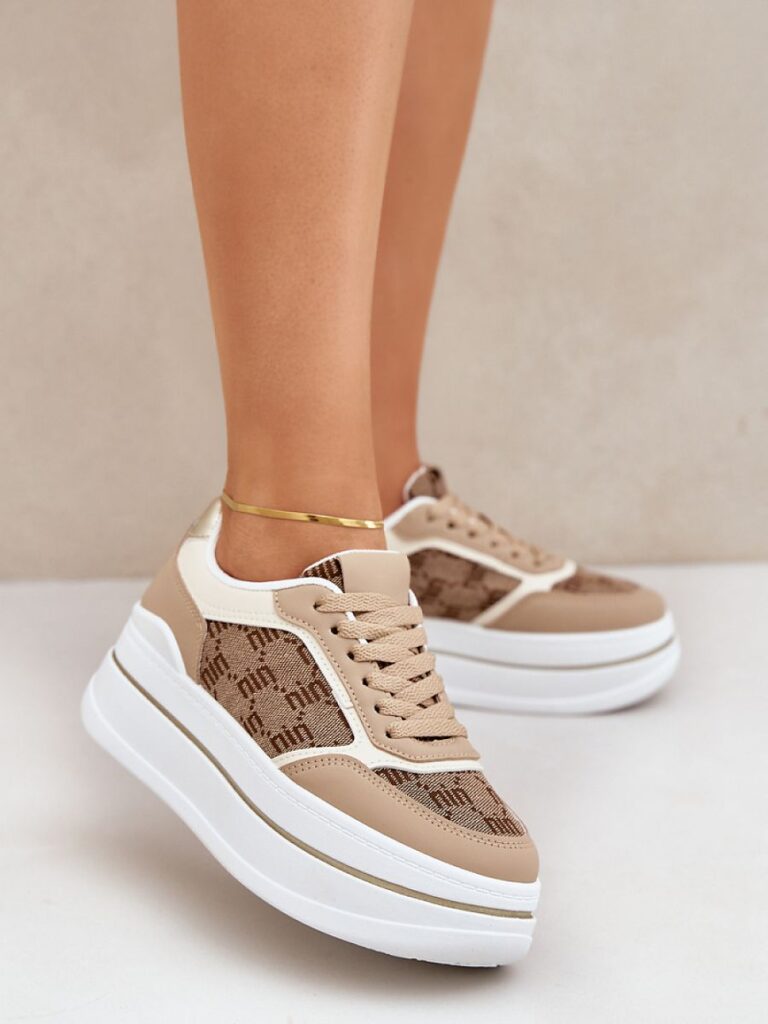 Buty Sportowe Model Fenarra LA312P Beige - Step in style