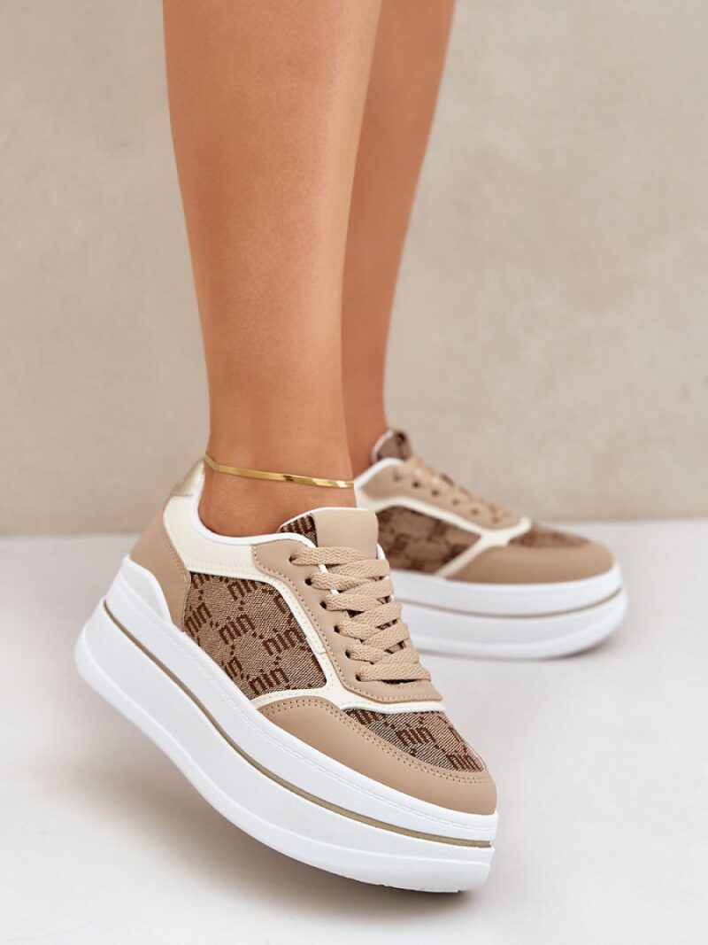 Buty Sportowe Model Fenarra LA312P Beige - Step in style