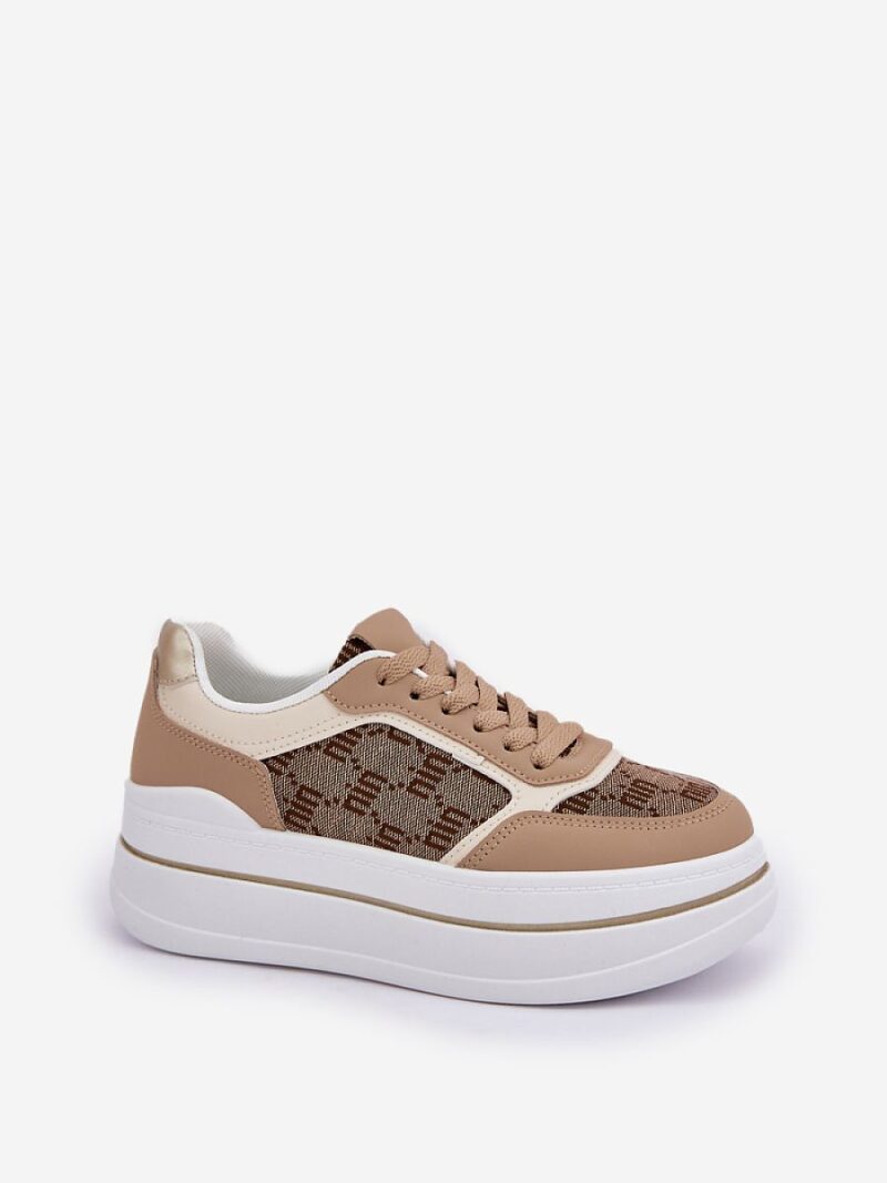 Buty Sportowe Model Fenarra LA312P Beige - Step in style - obrazek 2