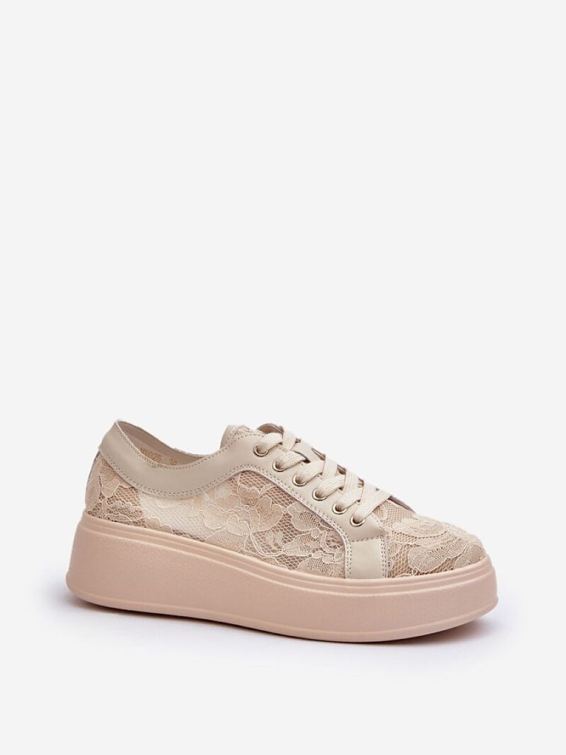 Buty Sportowe Model S.Barski HY51-059 Beige - Step in style - obrazek 2