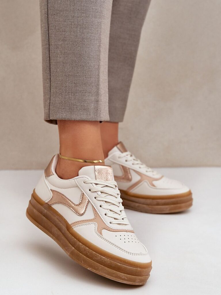 Buty Sportowe Model Annines 6486 Beige - Step in style