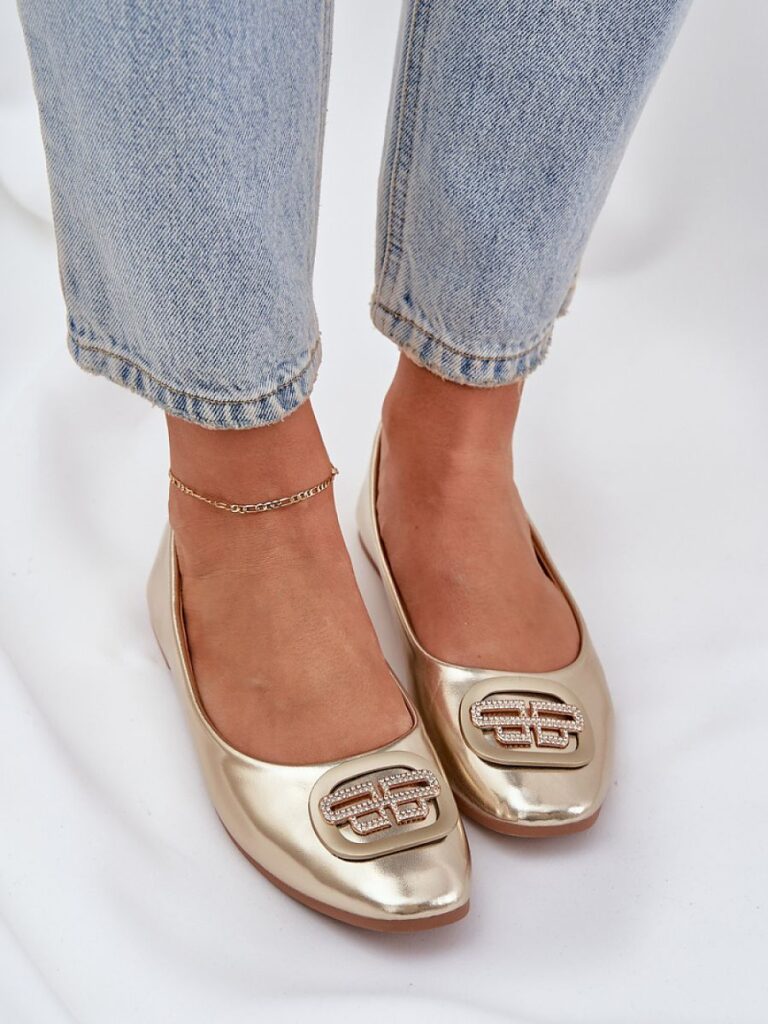Baleriny Model Ainoria ZA58P Gold - Step in style