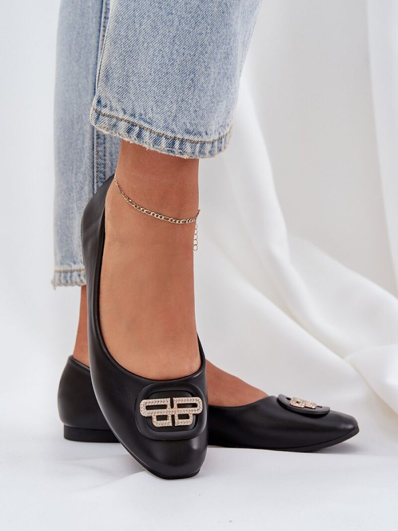 Baleriny Model Ainoria ZA58P Black - Step in style - obrazek 3