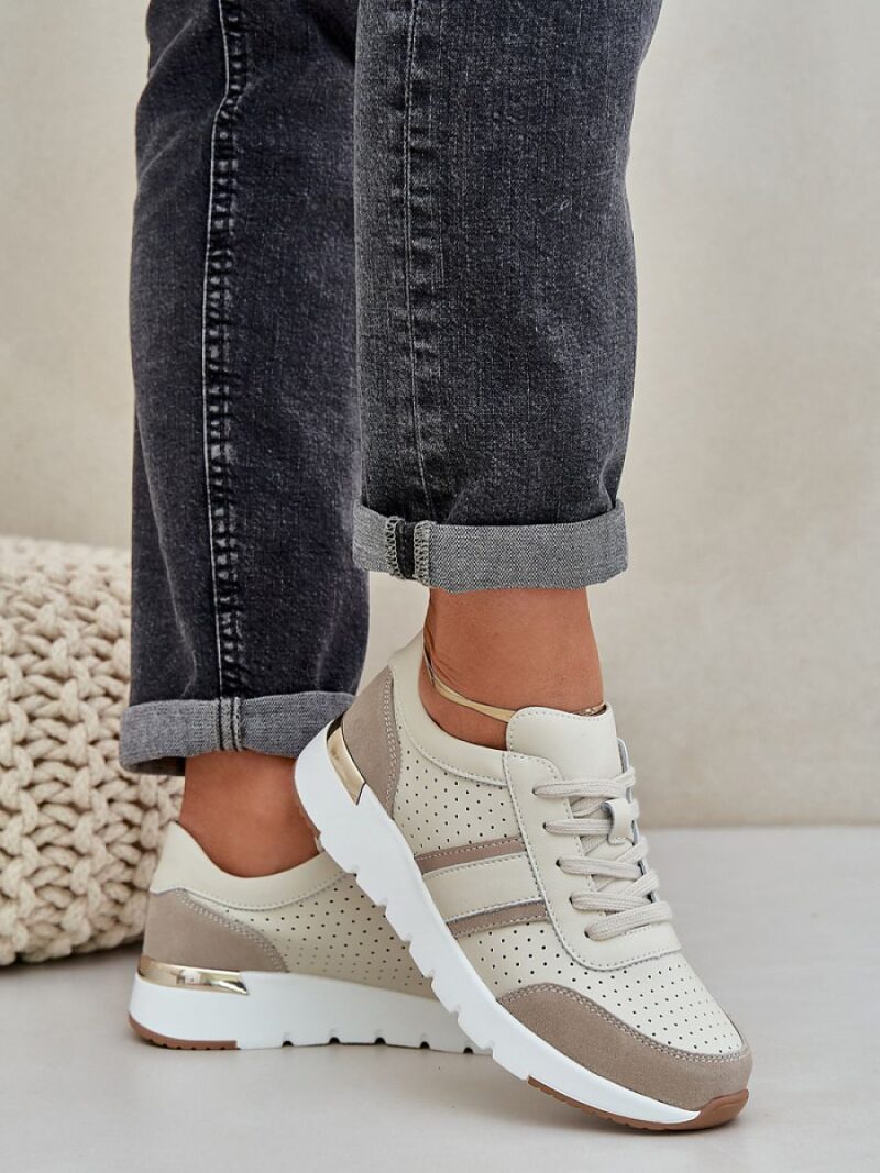 Buty Sportowe Model Norlexia 25SP32-8485 Beige - Step in style - obrazek 3