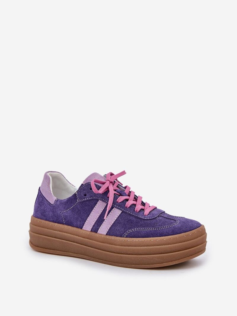 Buty Sportowe Model Zazoo N1068S4 Dark Violet - Step in style - obrazek 2