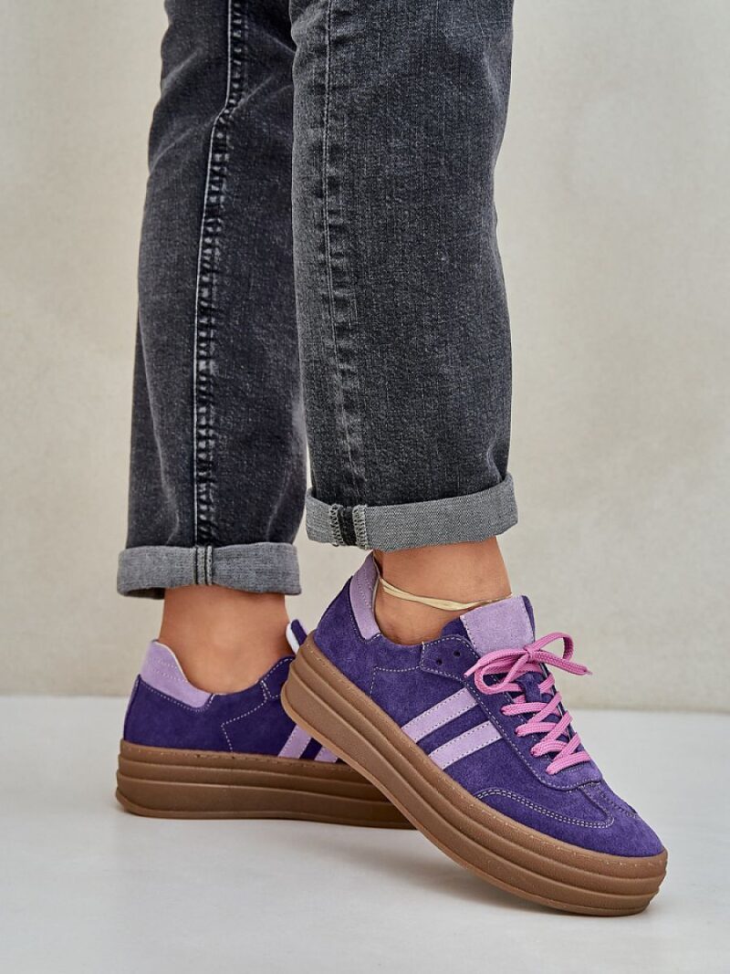 Buty Sportowe Model Zazoo N1068S4 Dark Violet - Step in style - obrazek 3