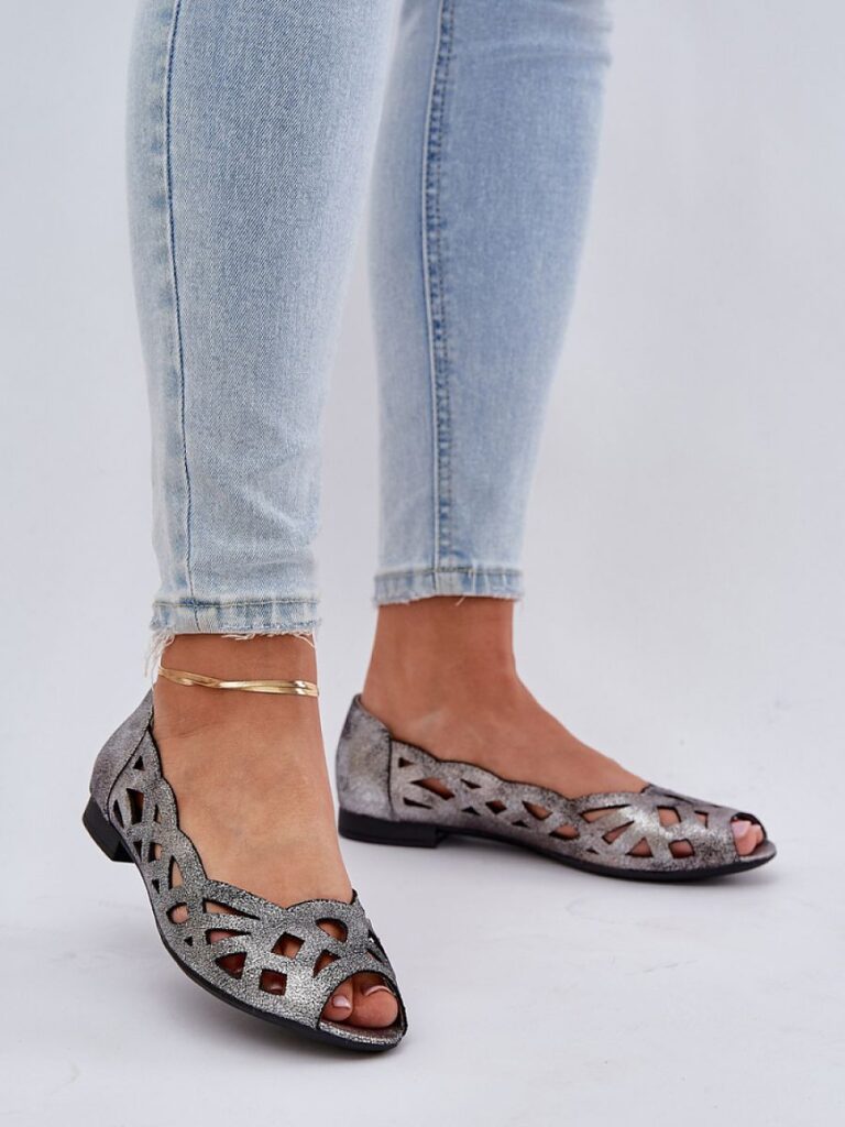 Baleriny Model Calgis ASA136-8 Silver - Step in style